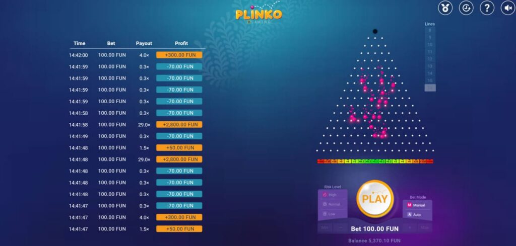 Plinko Gambling Game