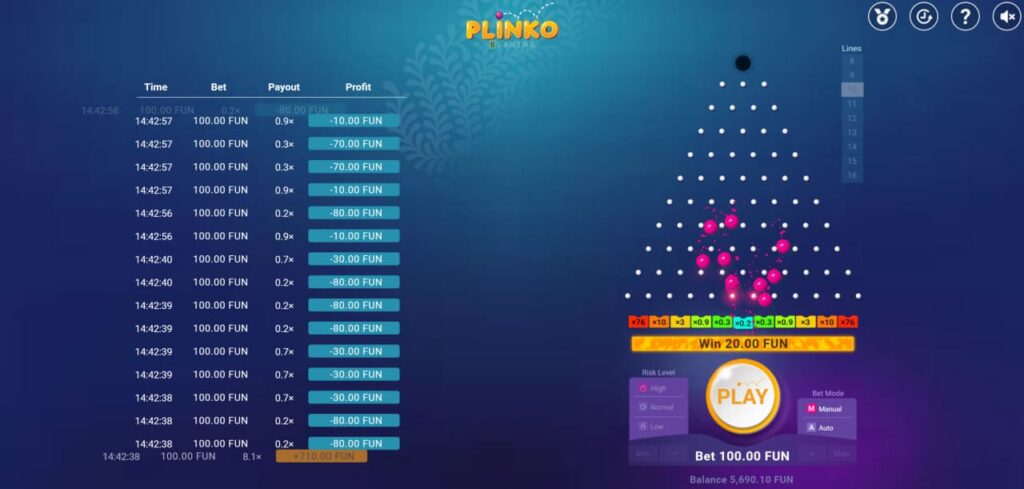 Plinko Casino Game